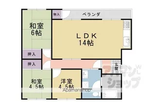 長岡天神ハイツ【8-205号室】の間取り