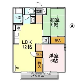 メゾン・鶴見 Ⅱ【2階】の間取り