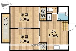 高林ハイツ【2階】の間取り
