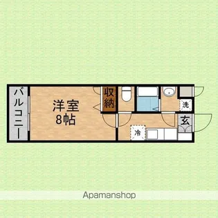 サニーホームズ【102号室】の間取り