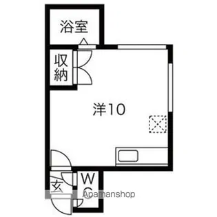 東麻生クラブハウス【103号室】の間取り