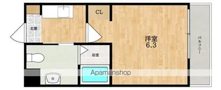 オリーブミネット郡山九条【1階】の間取り