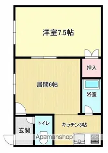 ハイツコスモス【E号室】の間取り