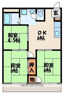 サンシティ古賀【2階】の間取り