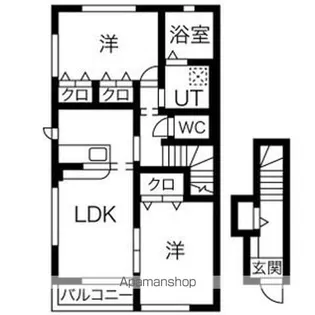 シャルム東【2階】の間取り