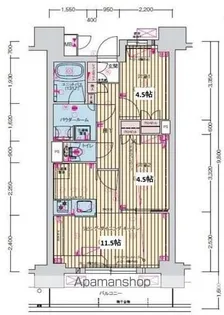プレサンス名駅南ブリエ【8階】の間取り
