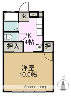 稼ぐ家姫13号【101号室】の間取り