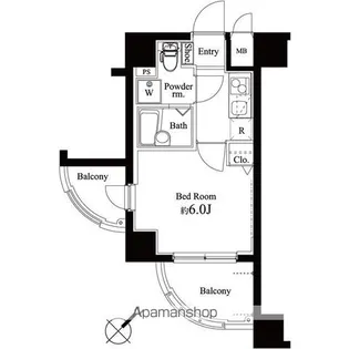 Harmony Residence横浜【4階】の間取り