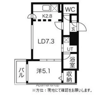 フォレストヒルズB【4階】の間取り