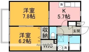 ソレイユ・メゾンB【2階】の間取り