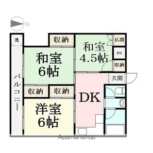 ホワイトハウス大宮.【302号室】の間取り