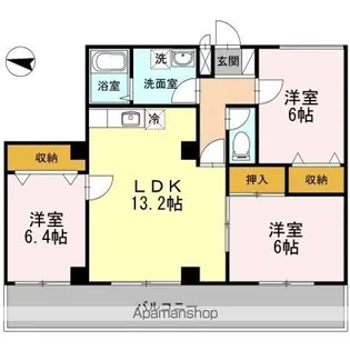 メゾン・ラ・メール【3階】の間取り