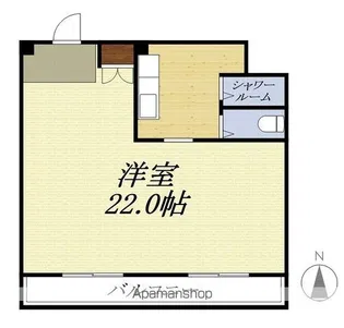 ウエストタウンハイツ【4階】の間取り