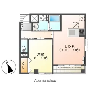 CASA RIVIERA(カーサ リヴィエラ)【1階】の間取り