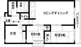 ル・ミュー貝塚【7階】の間取り