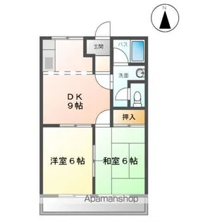 フォートレス21B【102号室】の間取り