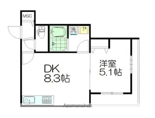 メゾンクリスタル参番館【303号室】の間取り