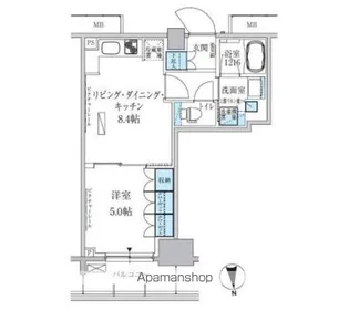 パークアクシス上野三丁目【10階】の間取り