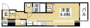 ウィスタリア新北野【3階】の間取り