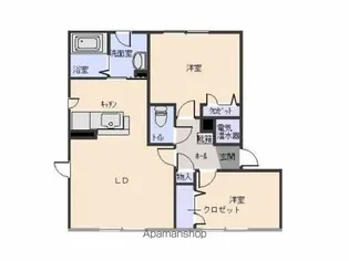 S.PLAZA Ⅱ【202号室】の間取り