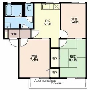 ディアス長崎【2階】の間取り