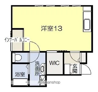 あぱ百年木【201号室】の間取り