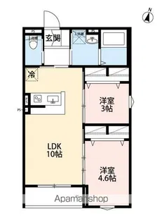 ROBOT HOME 新田【2階】の間取り