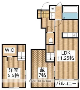 ベルリードK【105号室】の間取り