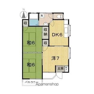 レジデンスフローラ【203号室】の間取り