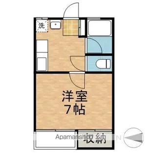 コーポワカツキ【2階】の間取り