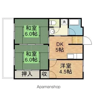 原まるまん第2ビル【6階】の間取り