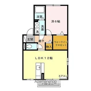 アムール・ド・メゾン Ⅴ番館【1階】の間取り