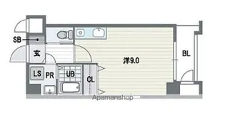 ハーベスト薬院【2階】の間取り