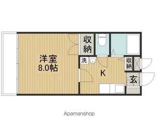 コーポリーベ【206号室】の間取り