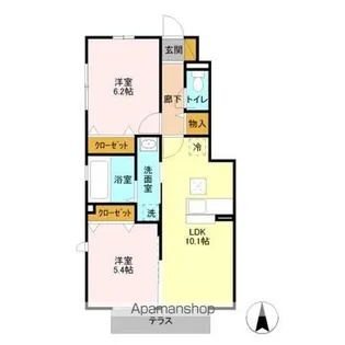 パーク・レジーナ AB【1階】の間取り