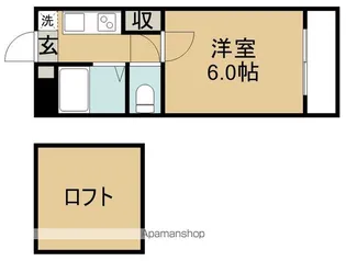 アップルハウス田上【2階】の間取り