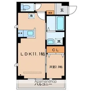 瑞雪館(ズイセツカン)【4階】の間取り