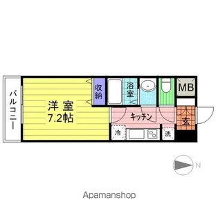 サンヴァーリオ新田駅前Ⅶ【5階】の間取り