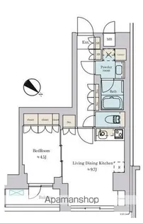 BRILLIA IST 文京六義園【3階】の間取り