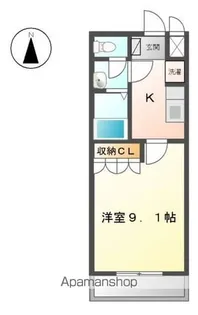 パリス青塚【2階】の間取り