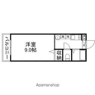 メゾンドマモール【102号室】の間取り