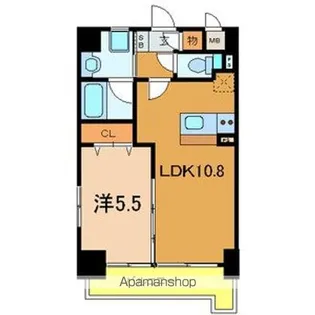 BELLE FONTAINE【605号室号室】の間取り