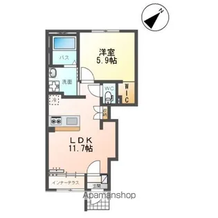 アジュマリー【103号室】の間取り