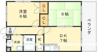 ブランドールMⅢ【2階】の間取り