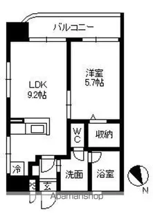 さくらヒルズ樋之口参番館【4階】の間取り