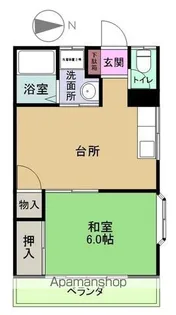 ハイツ小太郎A棟【A203号室】の間取り