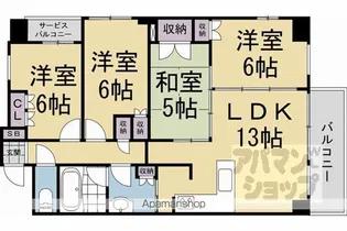 イーグルコート京都御所南【801号室】の間取り