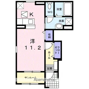 アグレアーブル【1階】の間取り