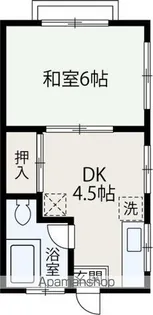第Ⅰ桑原コーポ【204号室】の間取り