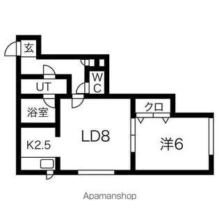 グランメゾンイースト【102号室】の間取り